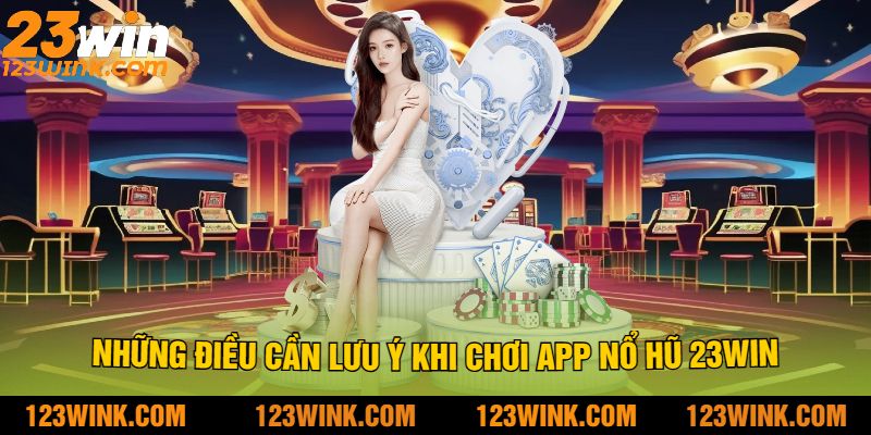 Những điều cần lưu ý khi chơi app nổ hũ 23win